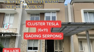 Jual Cepatsemi Furnish Cluster Tesla 6X11 Di Summarecon Serpong Sudah Renovasi