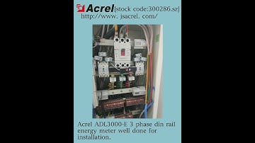 Acrel Electricl  7 module din rail 3 phase KWH energy meter modbus rtu