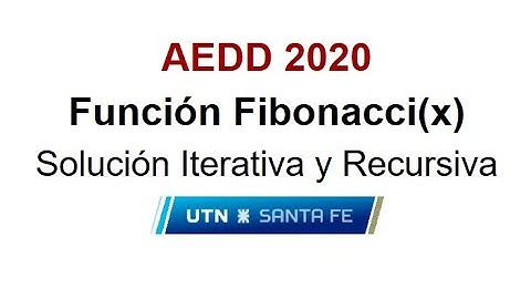 Función Fibonacci Iterativa y Recursiva