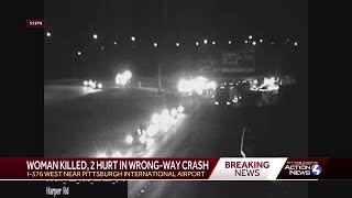 1 dead, 2 injured in wrong-way crash on Parkway West overnight