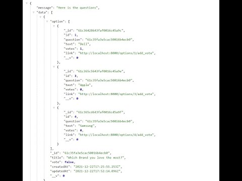 Polling-App (Backend with NodeJS)