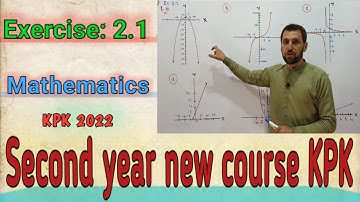 Second year mathematics new course KPK 2022 chepter 2 Exercise 2.1 Domain, Range, Absolute function