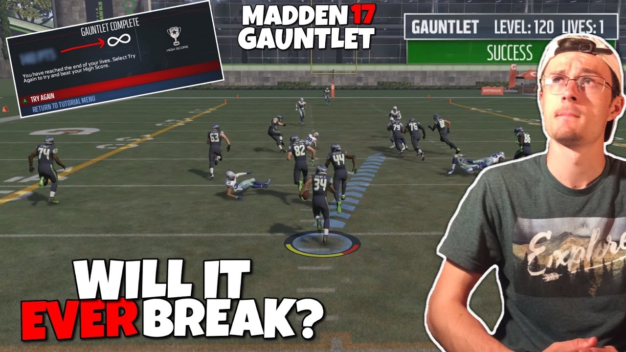 DOES THE GAUNTLET GO ON FOREVER OR WILL WE BREAK IT!? Madden 17 Mythbusters