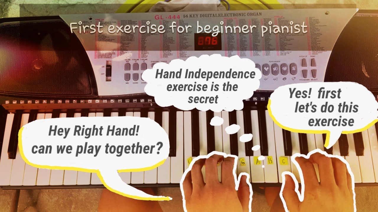 Hand Independence exercise for beginners Tagalog Piano lesson YouTube