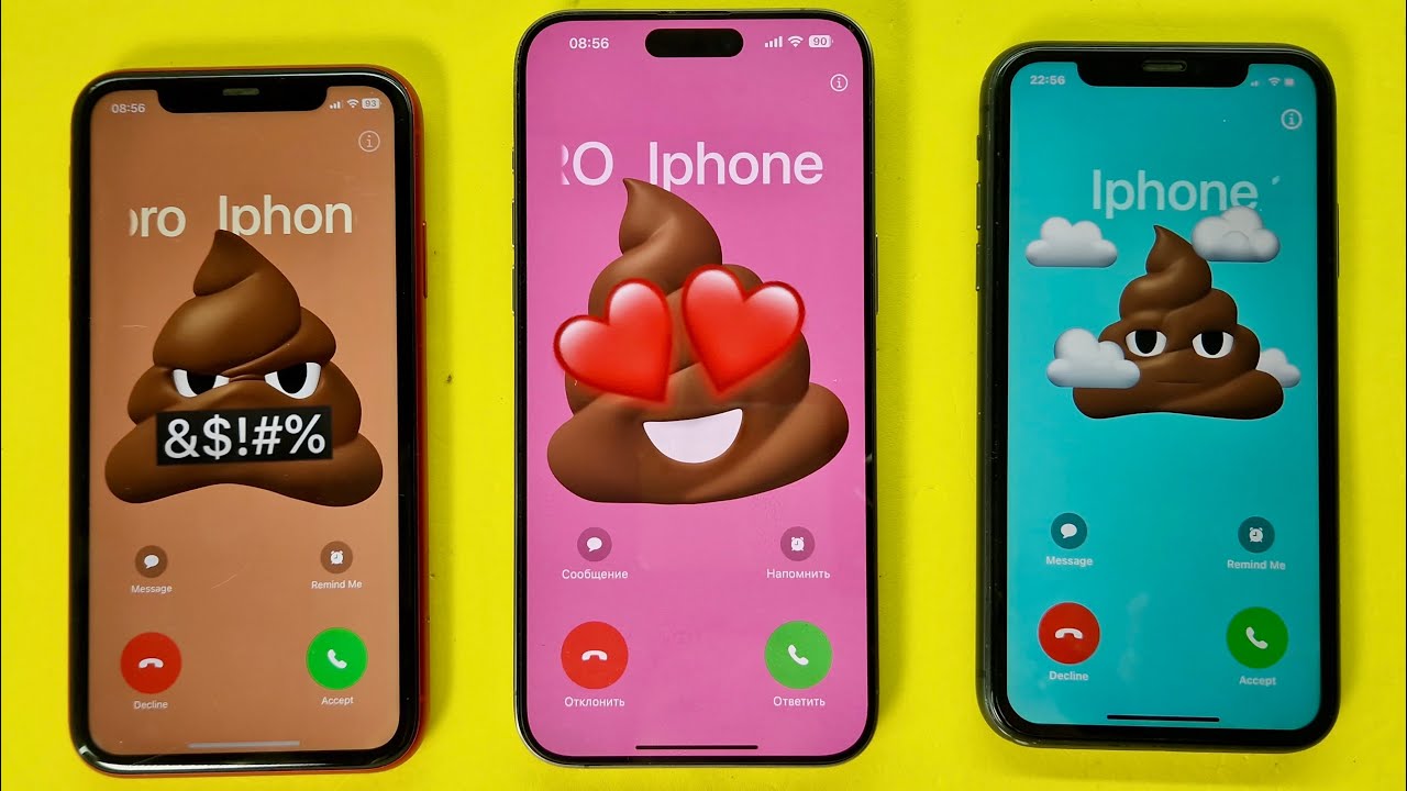 Incoming Calls Three IPhone / IPhone 11 vs IPhone 15 Pro Max vs IPhone 12