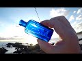 海辺で楽しむ古いガラス#4 A collection of old glass bottles to enjoy by the sea.