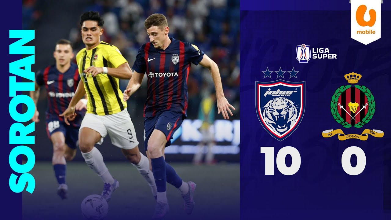 Johor Darul Ta'zim FC 10-0 DPMM FC | Sorotan Liga Super 2025/26