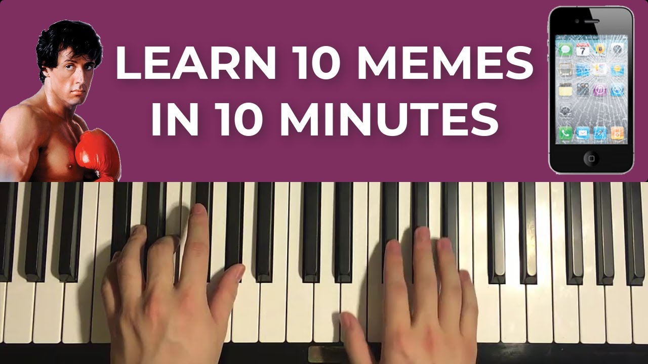 Learn 10 Meme Songs on Piano in 10 Minutes (Part 13)