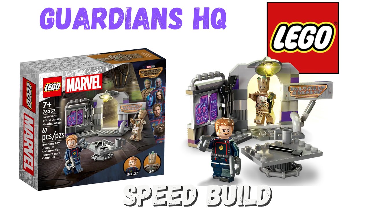 Guardians of the Galaxy Headquarters (76235) LEGO Marvel Set Stop Motion  Speed Build - YouTube