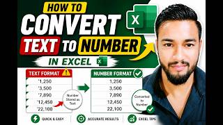 How to convert Text to Number Format Excel