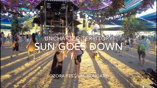 Sun Goes Down at Ozora Festival 2024 Uncharted Territory and Water Holography on Saturday evening