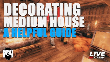 Valheim - HOW TO DECORATE THE MEDIUM HOUSE - A HELPFUL GUIDE - NEW PLAYER TUTORIAL