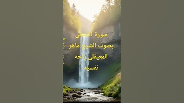 سورة الضحى بصوت الشيخ ماهر المعيقلي راحه نفسيه ❤️❤️❤️