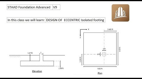 STAAD Foundation Advanced Tutorials: Design of an Eccentric isolated footing