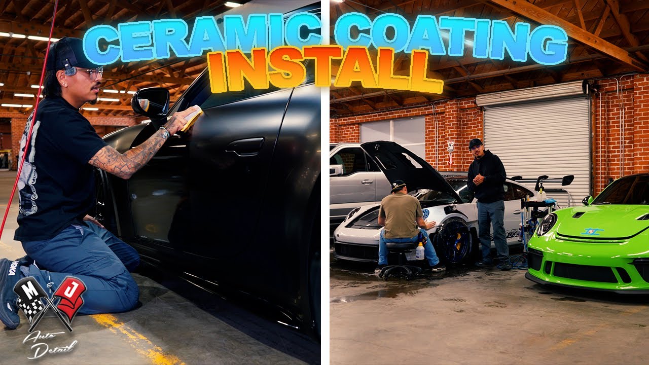 How To Apply Ceramic Coating On A Wrap ! | MJDETAIl - YouTube