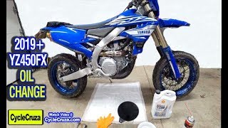 Oil Change: Yamaha YZ450FX YZ450F WR450F (2018 - Current)