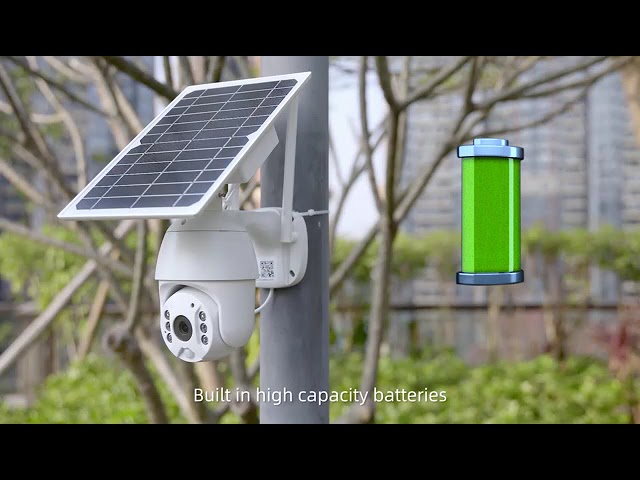 4mp 1080p Wifi/4g Sim Card Wireless Solar PTZ Camera