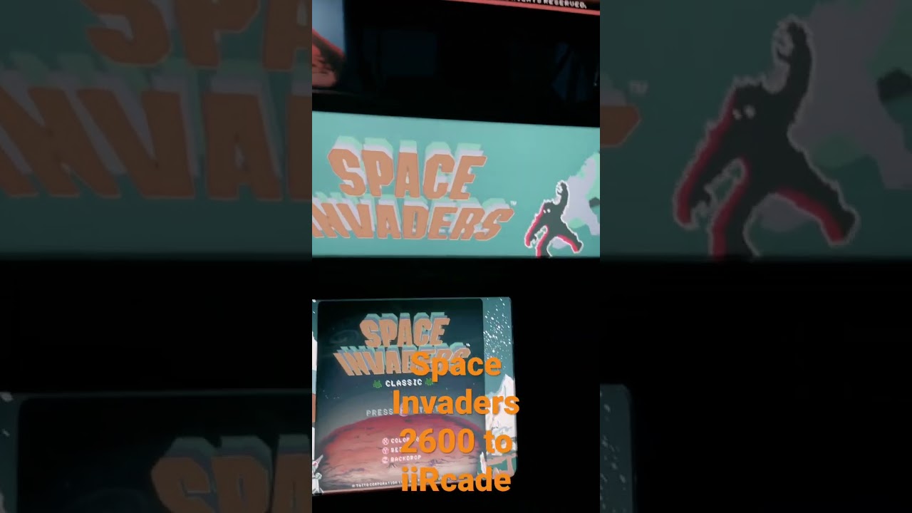 Space Invaders Atari 2600 to iiRcade GOLD edition cab!