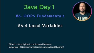 Day 1 - [#6.4] Local Variable