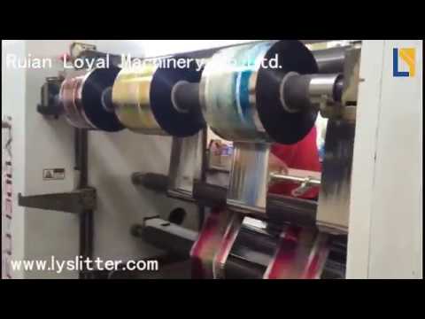 Jumbo Roll OPP,PVC,BOPP Film Slitting Machine Video in China