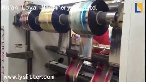 Jumbo Roll OPP,PVC,BOPP Film Slitting Machine Video in China