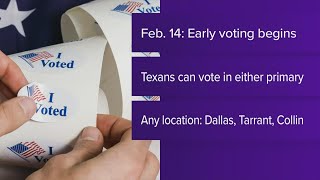 Early voting in the March primary starts on Feb 14