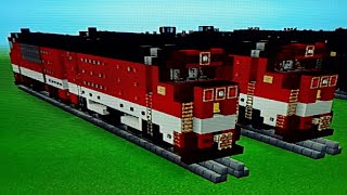 Minecraft ACE 3000 4-4-4-2 Modern Steam Train Tutorial