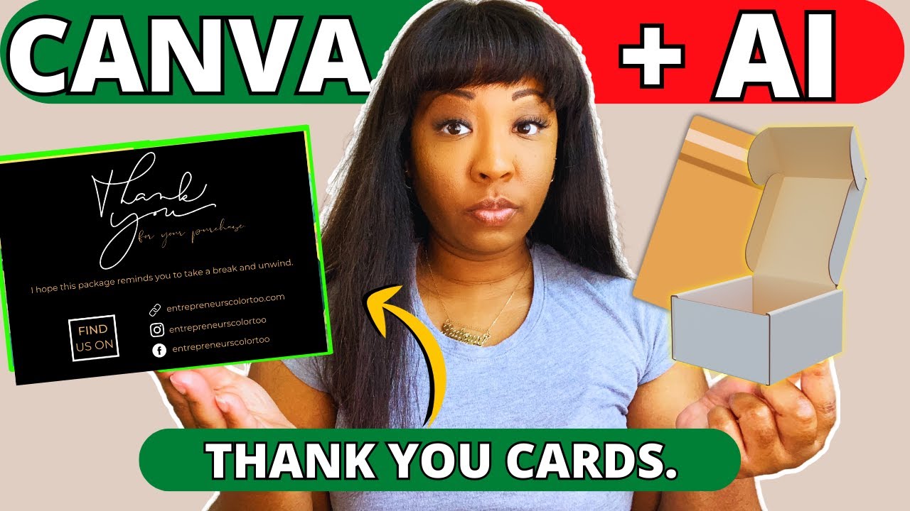 Create PRINTABLE Thank You Cards with Canva AI For KDP Coloring Books ...