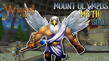Solo MOUNT OLYMPUS Level 30 [FULL DUNGEON] (Wizard101 Full Game Crownless Challenge)