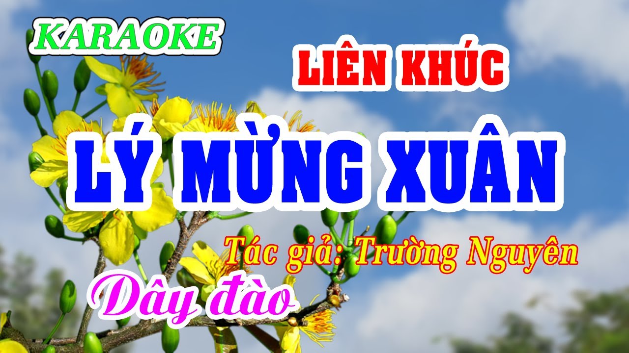 Karaoke _  Liên Khúc Lý Mừng Xuân _  Dây Đào