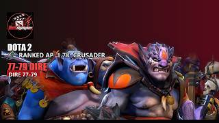 Full Game: Dota 2 | Ranked AP | 1.7k PTS AVG | 77-79 DIRE