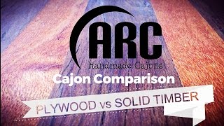 Cajon Comparison: Plywood vs Solid Timber - Arc Handmade Cajons