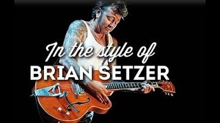 Brian Setzer Orchestra BSO - Trouble Train (Guitar Cover)