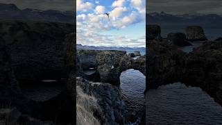 #Iceland #Gatklettur #IcelandTravel #Travel #Nature #sky #ocean #Adventure #TravelReels #Shorts