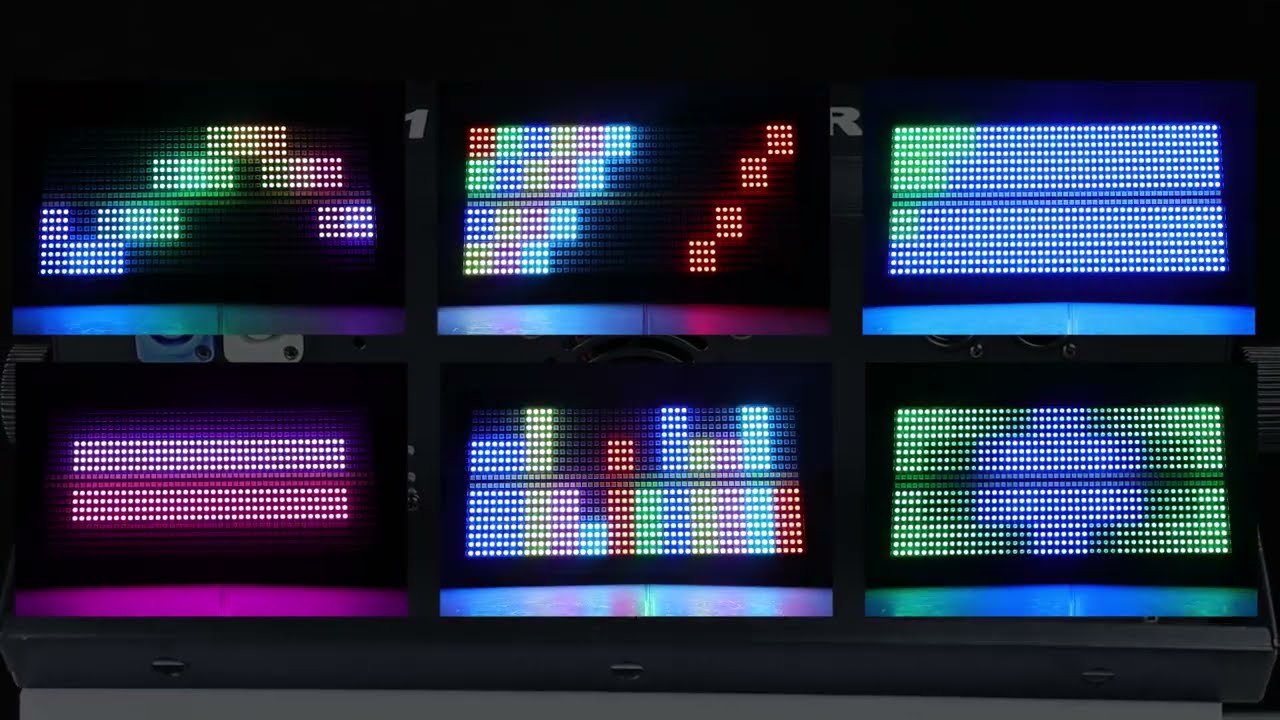 LED Strobe Stage Lights RGBW 4IN1 DJ Lights 960LEDs Dimmable Multi Effects Stage Lighting by