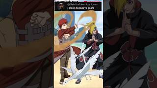 Who Is Strongest Gaara Vs Deidara