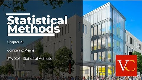 Chapter 23 Comparing Means