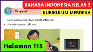 Kunci Jawaban Bahasa Indonesia Kelas 3 Halaman 115 Kurikulum Merdeka