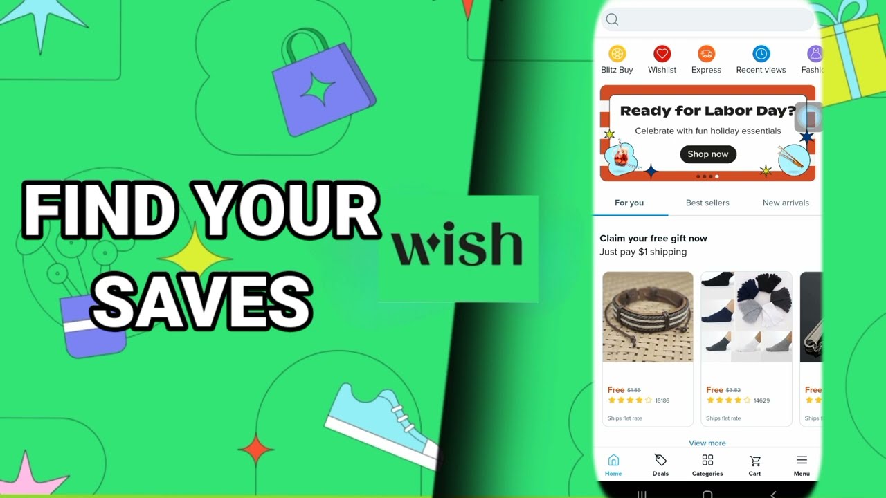How To Find Your Saves On Wish Shop And Save App