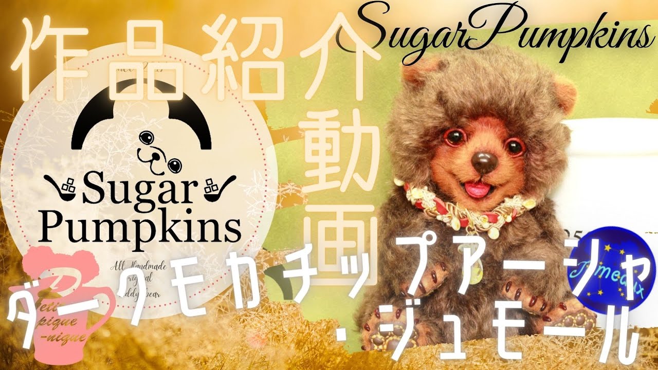 ✩Sugar Pumpkinsテディベア✩【ダークモカチップアーシャ・ジュモール