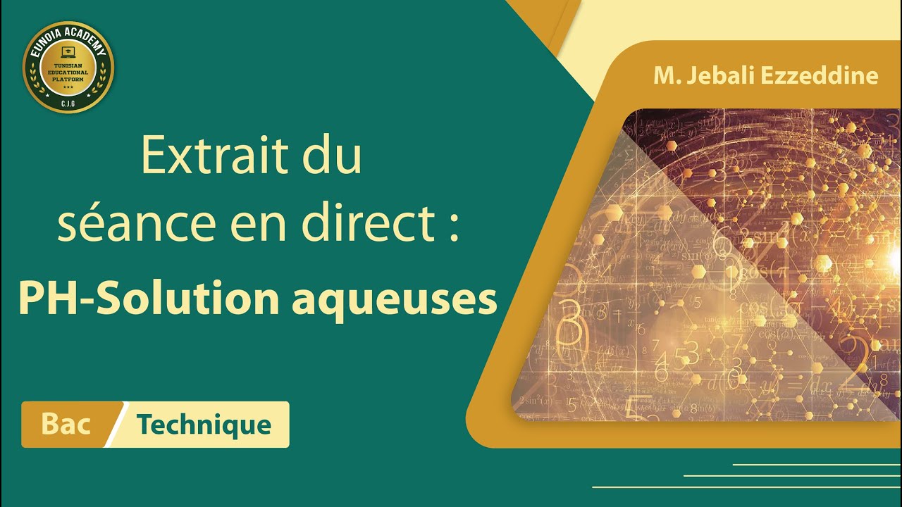 Exercice PH-Solution aqueuses (Bac Technique)