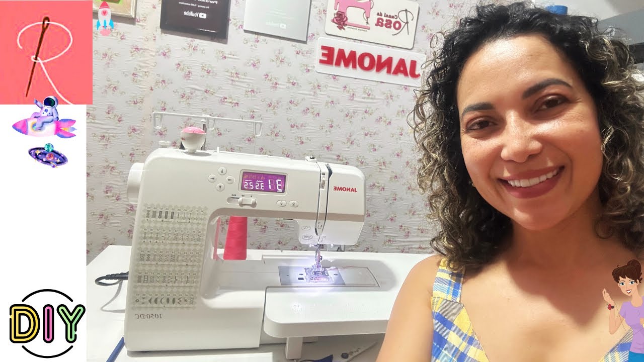 TUDO SOBRE A MÁQUINA 1050 DC DA JANOME 🌟 CANAL DA ROSA 🌟 COSTURA CRIATIVA 