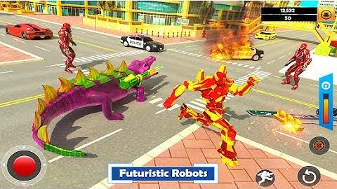 Crocodile Robot Transform Car Part-2 | Rescue City Robot Transform Android GamePlay | By Game Crazy