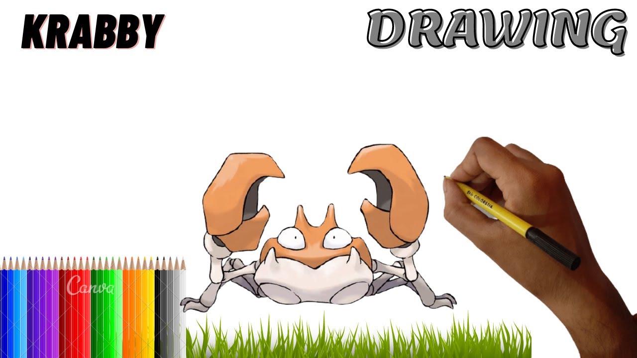 How To Draw Kingler Pokemon | Drawing Animals