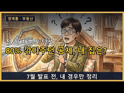 1주택 양도세·종부세, 7월 부동산 세제개편 대비 — 장특공 80%·비과세 12억 내 경우 정리