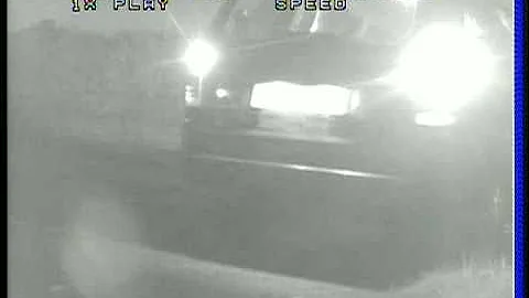 A Fly tipping at night captured