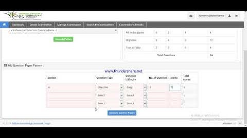 CREATION OF AUTO QUESTION PAPER(EXAMINATION MANAGEMENT)