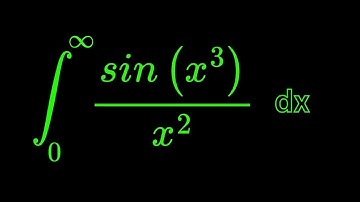 Monster Integral of sin(x^3)/x^2 dx from 0 to infinity