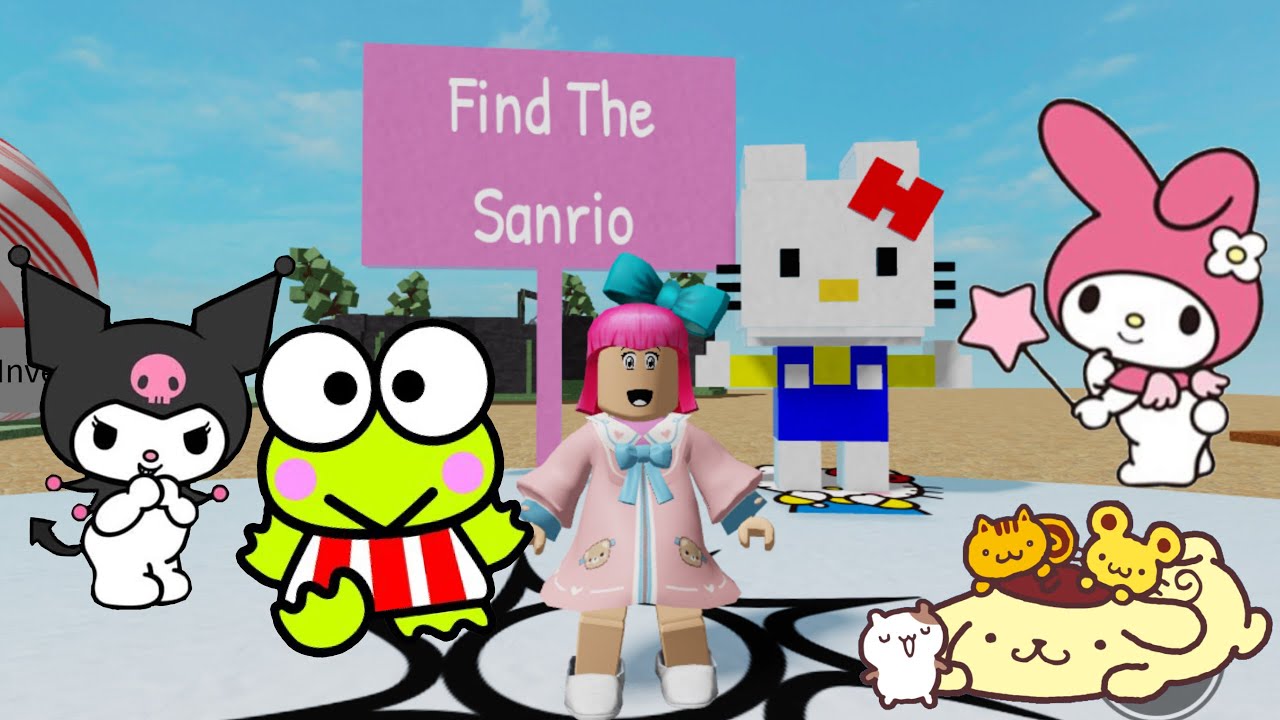 Hey I'm new and I love sanrio<33 #roblox #new #sanrio #hellokitty