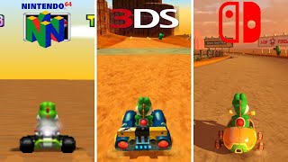Evolution of Kalimari Desert in Mario Kart games (1996 - 2022)